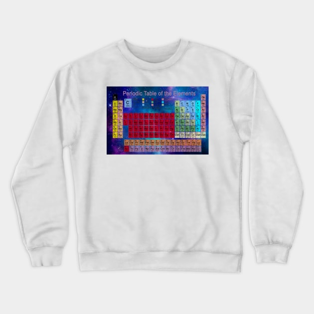 Periodic table (C023/4688) Crewneck Sweatshirt by SciencePhoto